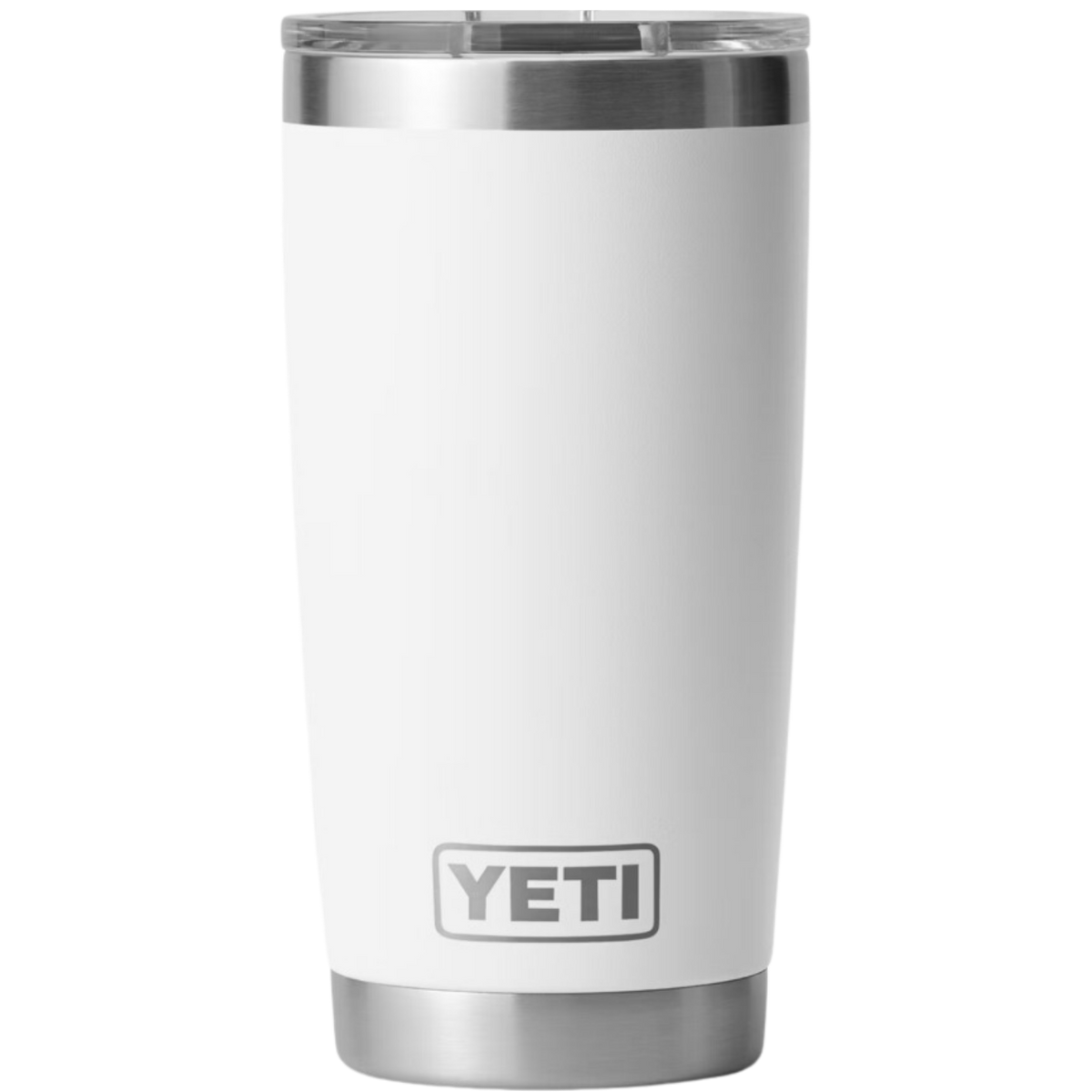 YETI Rambler 20 oz tumbler, White, front view