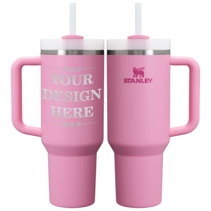 40 oz Stanley Quencher in Peony Pink
