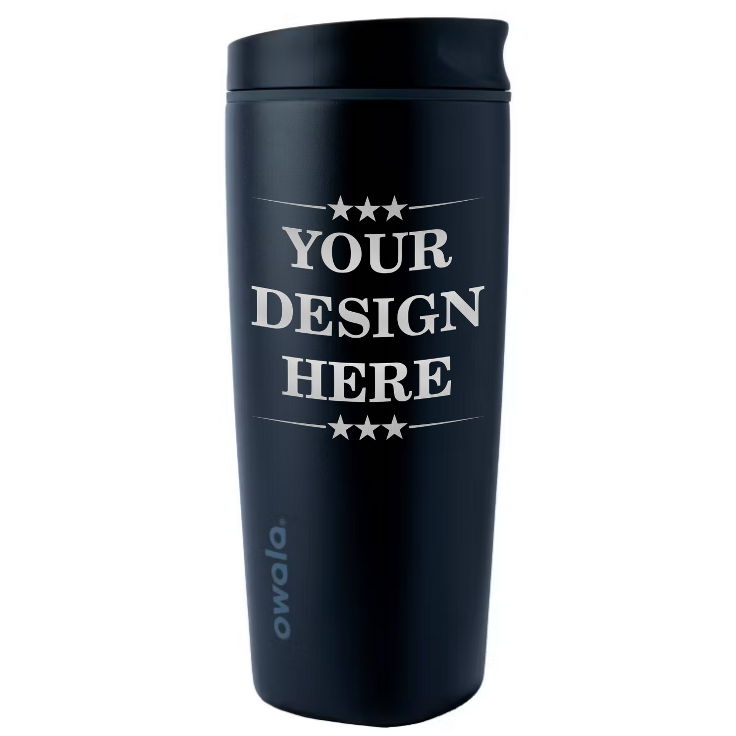 Custom Engraved Owala 20 fl oz Stainless Steel SmoothSip Slider Coffee Tumbler