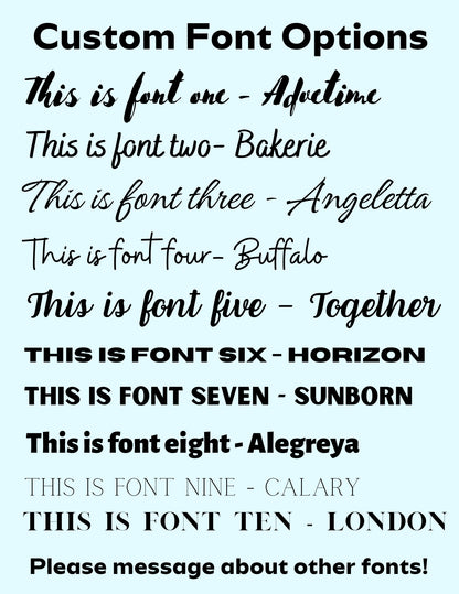 Custom Font Options