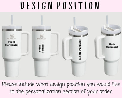 Personalized Wedding Gift Stanley Cup, Personalized Wedding Tumbler, Bridesmaid Proposal, Gifts for Her, Party Favor, Wedding Gift