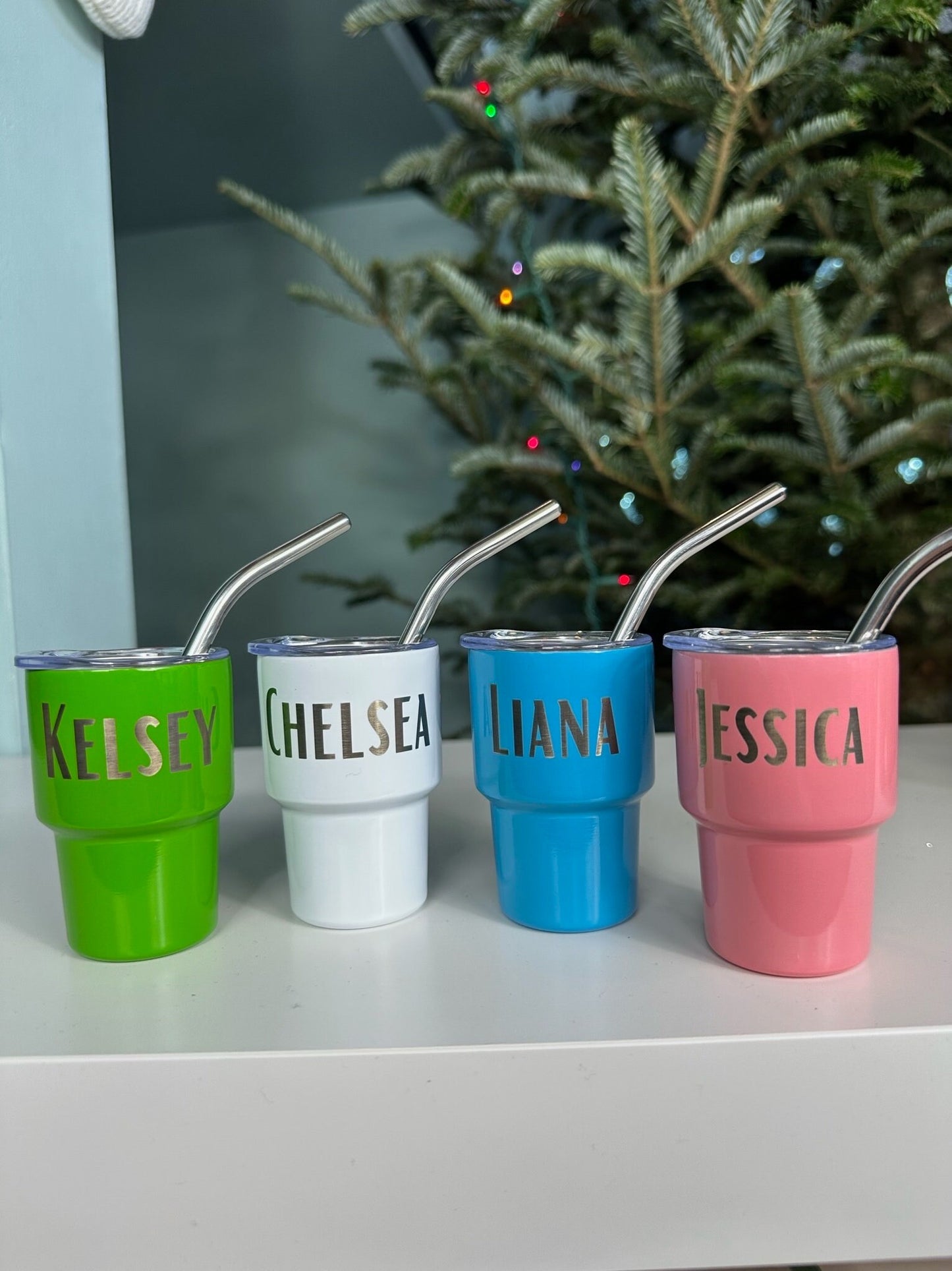 Engraved mini tumbler detail