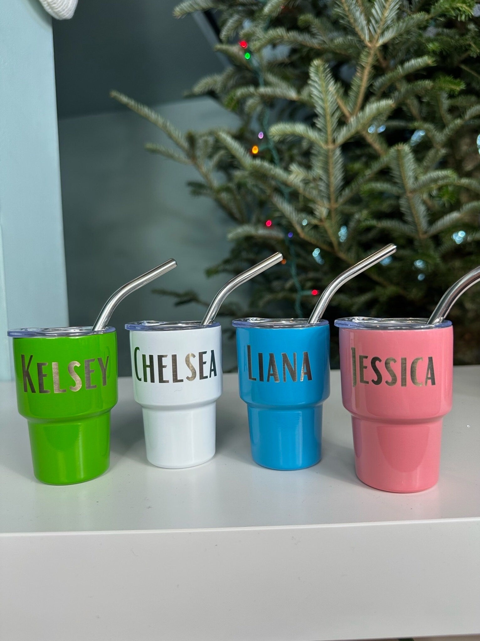 Engraved mini tumbler detail