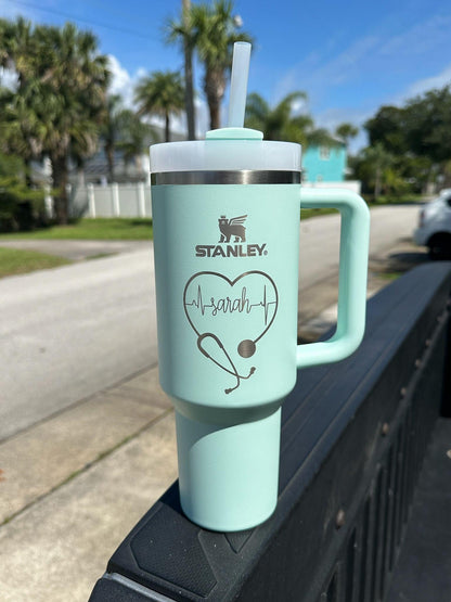 Engraved Stanley for a nurse