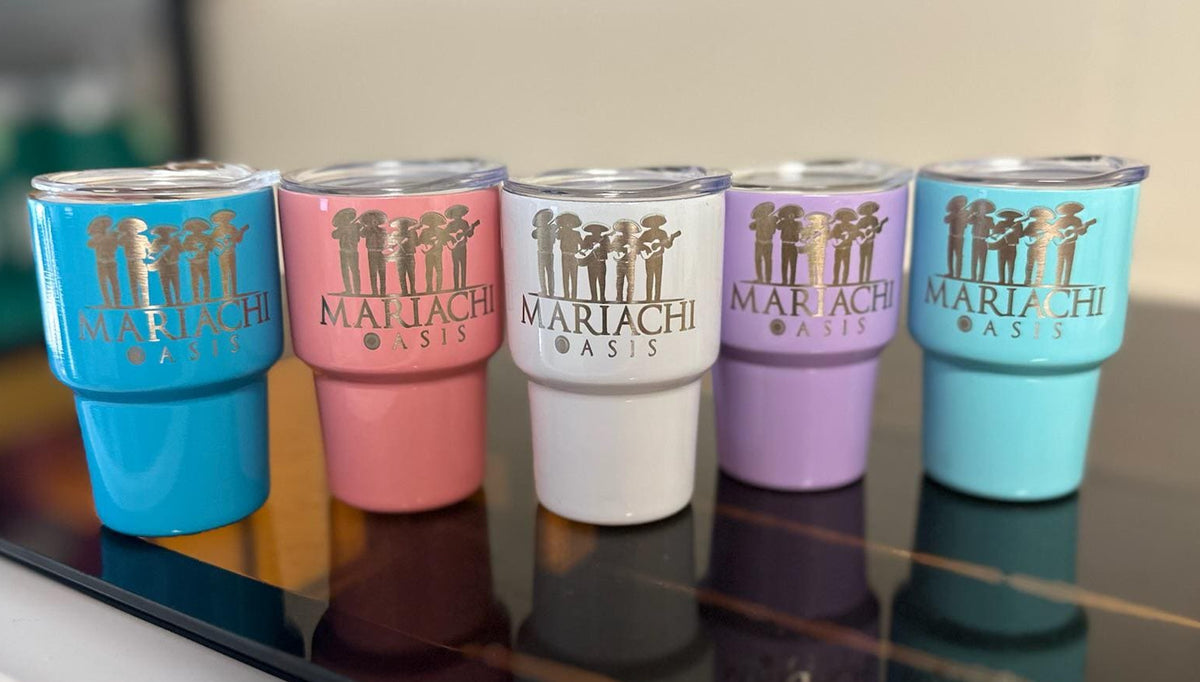 Set of custom shot glasse