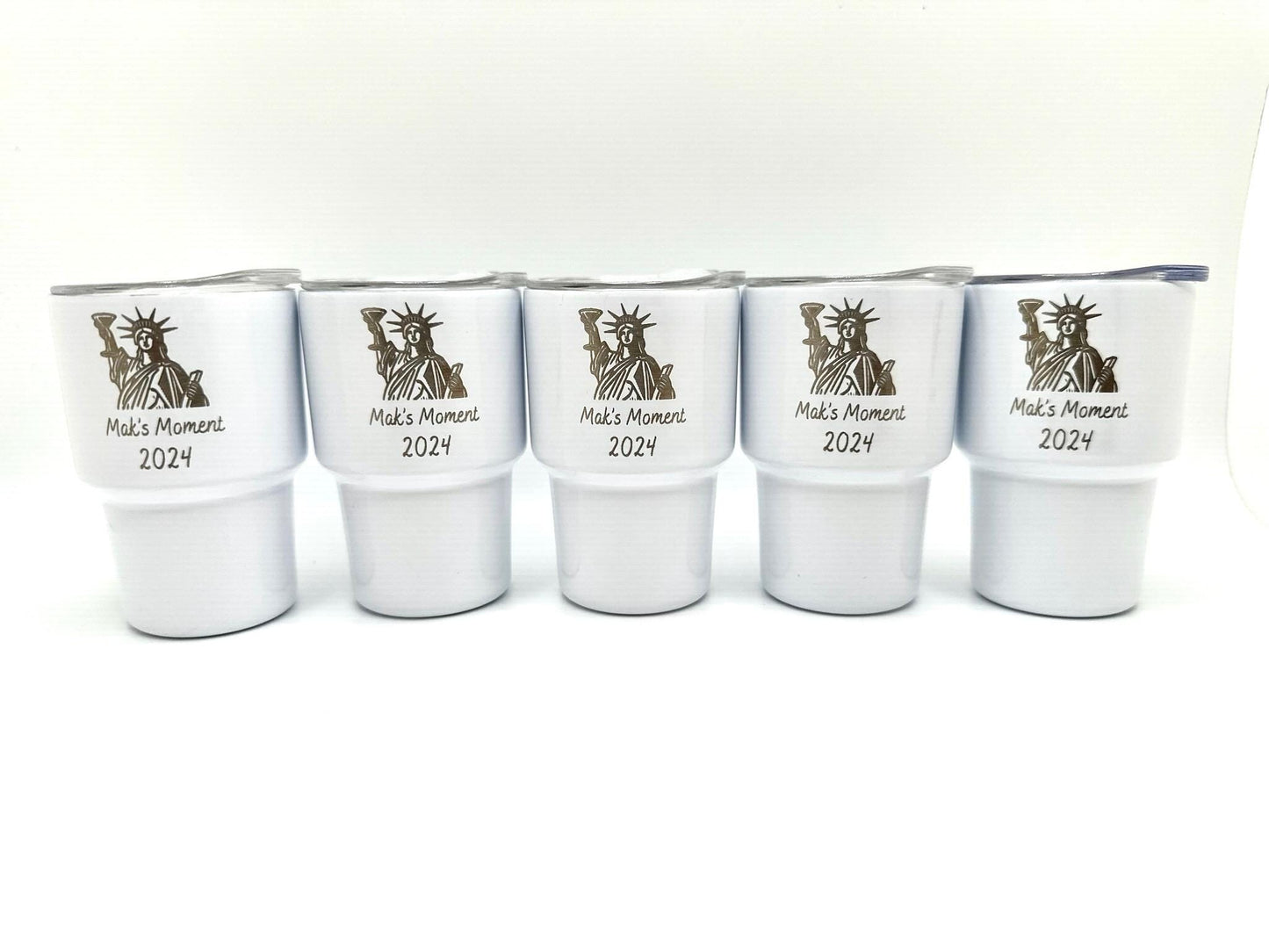 Mini tumbler shot glasses with names
