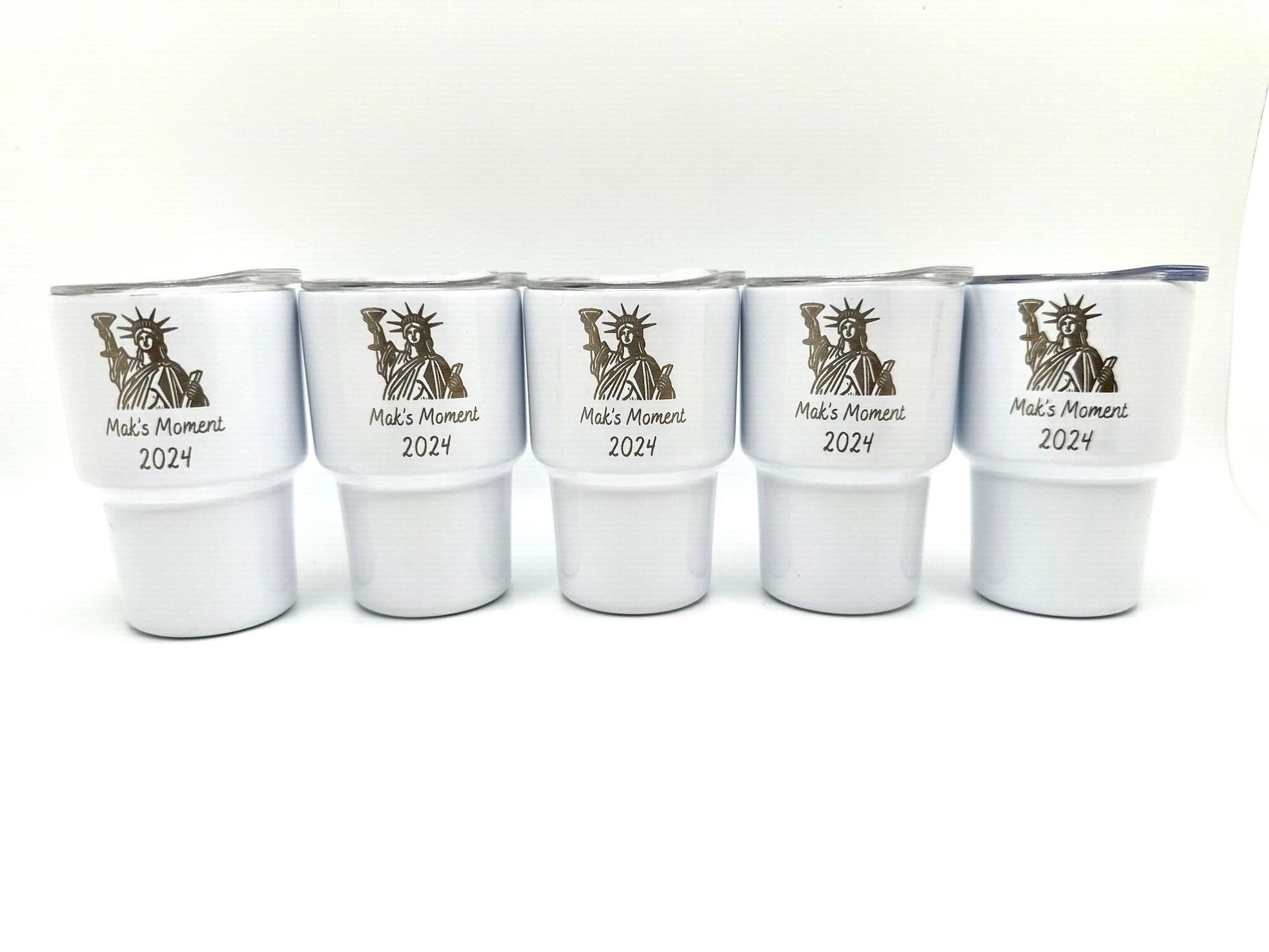 Mini tumbler shot glasses with names