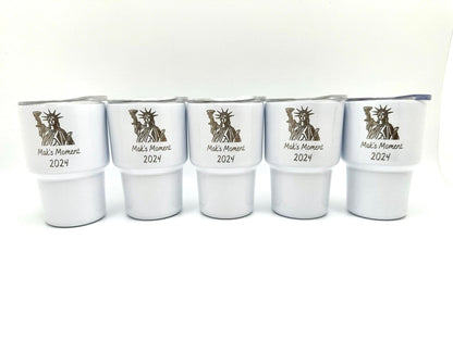 Mini tumbler shot glasses with names