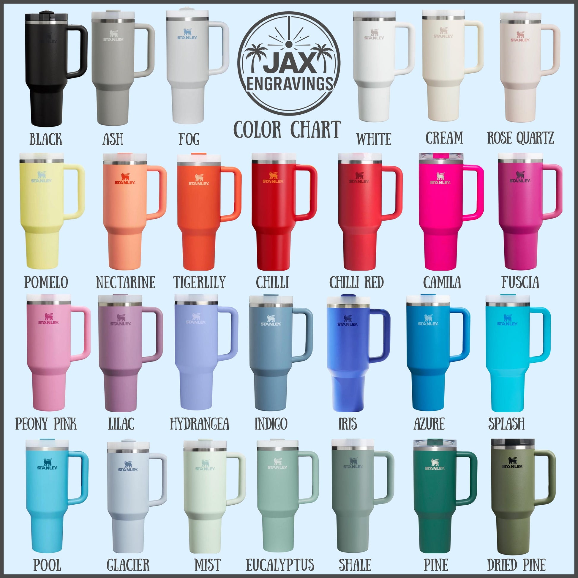 Stanley color chart