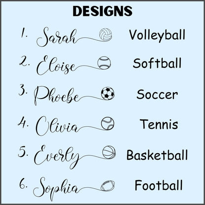 Sport design options for the Owala engraving