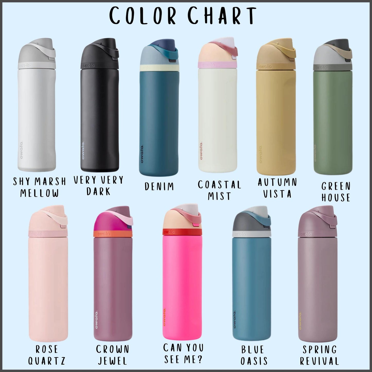 Owala color chart