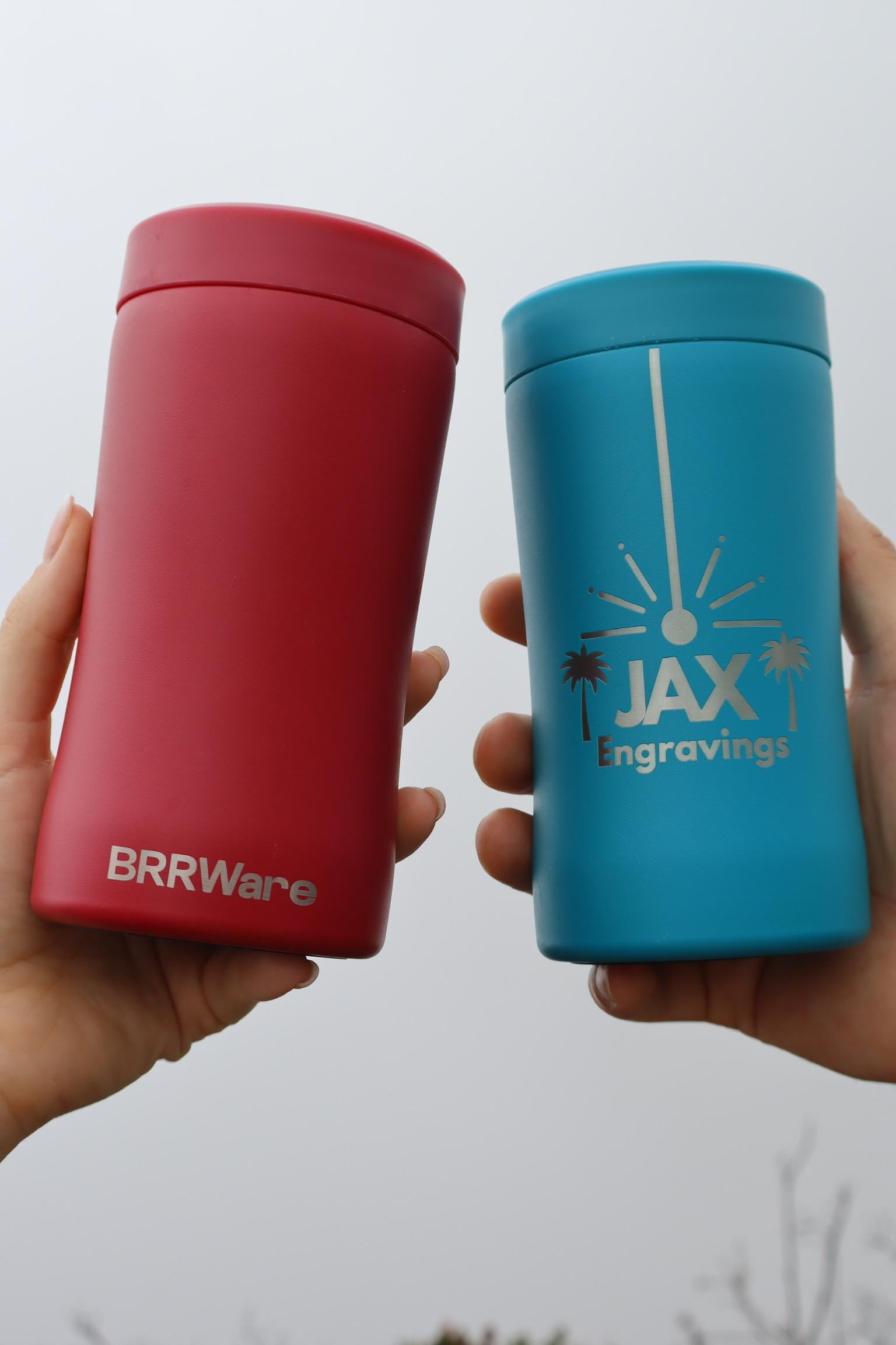 Engraved beverage holder