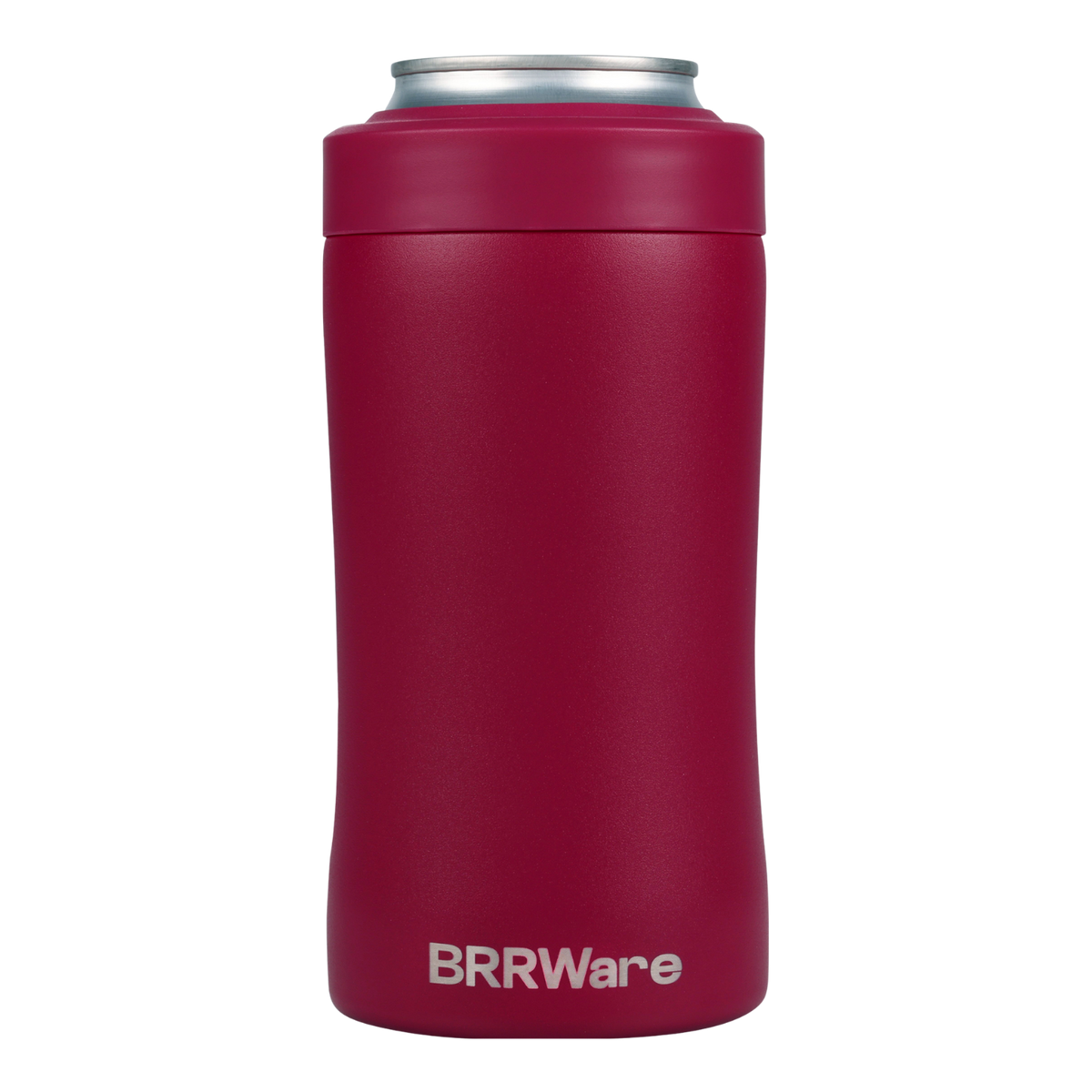 BRRWare 3-in-1 can cooler, Berry, front view