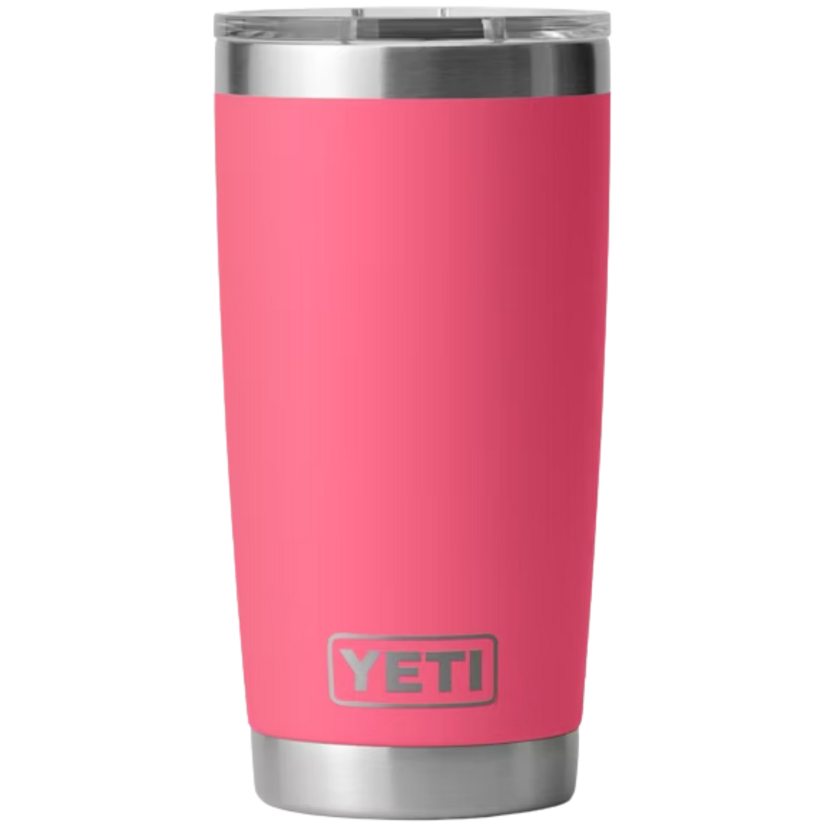 YETI Rambler 20 oz tumbler, Tropical Pink, front view