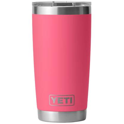YETI Rambler 20 oz tumbler, Tropical Pink, front view