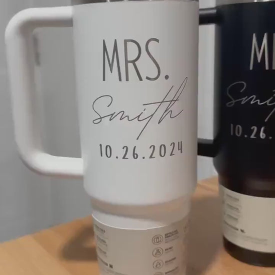 Personalized Wedding Gift Stanley Cup, Personalized Wedding Tumbler, Bridesmaid Proposal, Gifts for Her, Party Favor, Wedding Gift