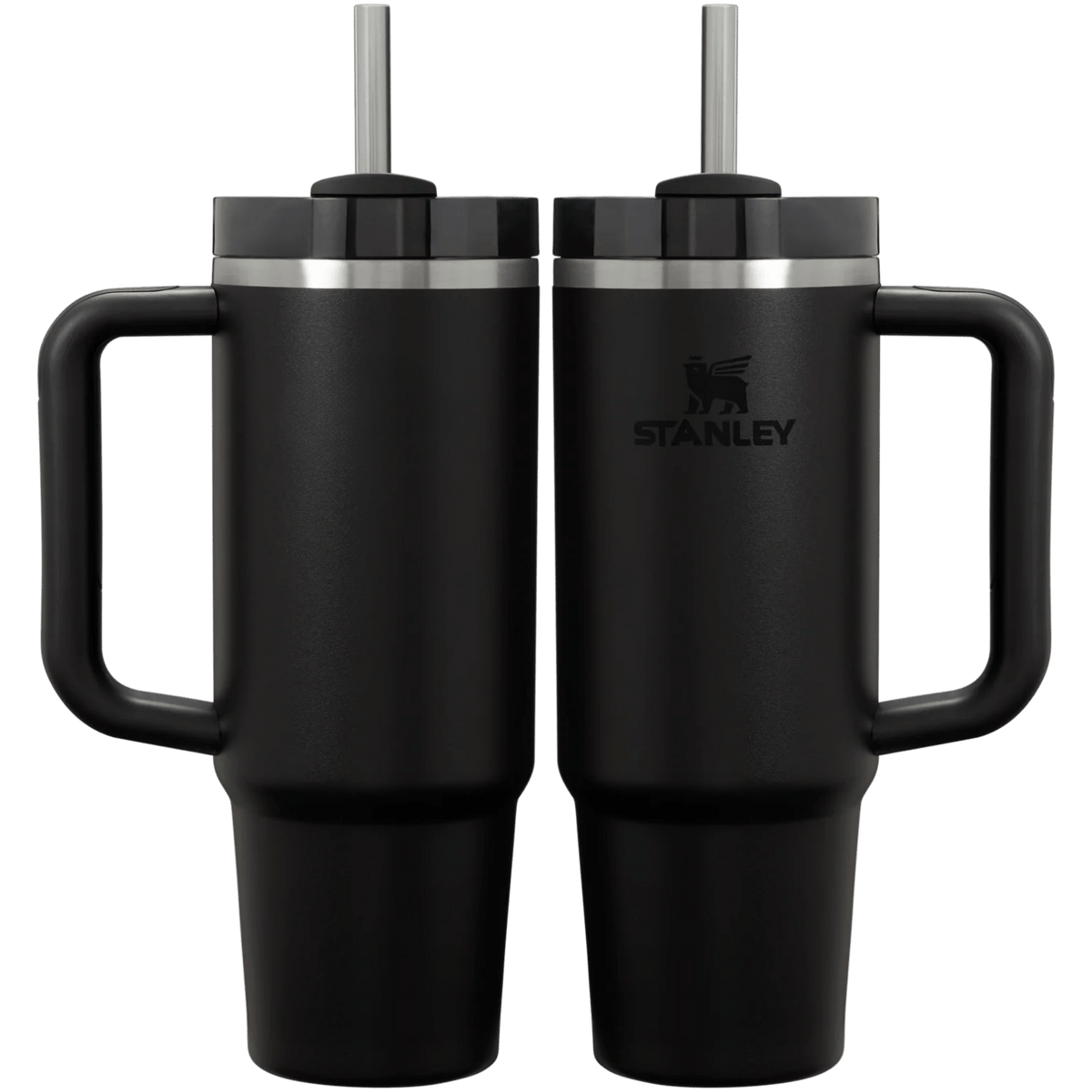 Stanley Quencher 30 oz in Black — front and back