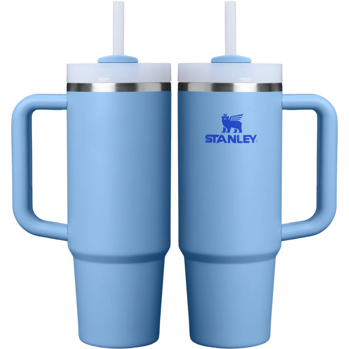 Stanley Quencher 30 oz in Blue Sky — front and back