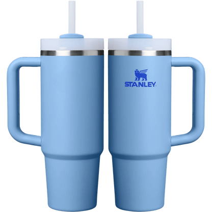 Stanley Quencher 30 oz in Blue Sky — front and back