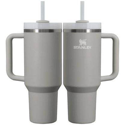 Stanley Quencher 40 oz in Ash — front and back